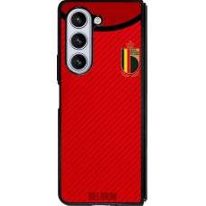 Samsung Galaxy Z Fold5 Case Hülle - Silikon schwarz Belgien 2022 personalisierbares Fußballtrikot