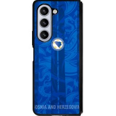 Coque Samsung Galaxy Z Fold5 - Silicone rigide noir Maillot de football Bosnie-Herzégovine 2026 personnalisable
