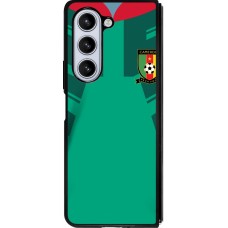 Samsung Galaxy Z Fold5 Case Hülle - Silikon schwarz Kamerun 2022 personalisierbares Fussballtrikot