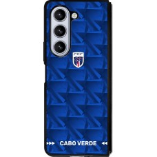 Coque Samsung Galaxy Z Fold5 - Silicone rigide noir Maillot de football Cap-Vert 2026 personnalisable