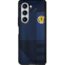 Coque Samsung Galaxy Z Fold5 - Silicone rigide noir Maillot de football Ecosse personnalisable