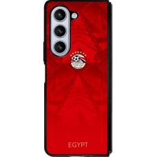 Coque Samsung Galaxy Z Fold5 - Silicone rigide noir Maillot de football Égypte 2026 personnalisable