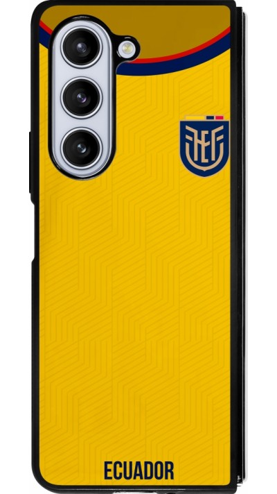 Samsung Galaxy Z Fold5 Case Hülle - Silikon schwarz Ecuador 2022 Fußballtrikot