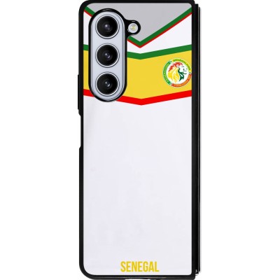 Samsung Galaxy Z Fold5 Case Hülle - Silikon schwarz Senegal 2022 personalisierbares Fußballtrikot
