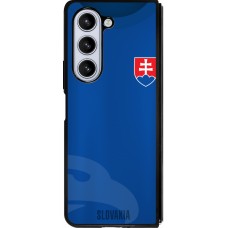 Coque Samsung Galaxy Z Fold5 - Silicone rigide noir Maillot de football Slovaquie