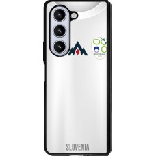 Samsung Galaxy Z Fold5 Case Hülle - Silikon schwarz Fussballtrikot Slowenien