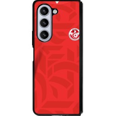 Samsung Galaxy Z Fold5 Case Hülle - Silikon schwarz Tunesien 2022 personalisierbares Fussballtrikot