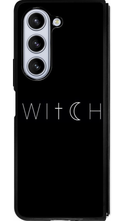 Samsung Galaxy Z Fold5 Case Hülle - Silikon schwarz Halloween 22 witch word