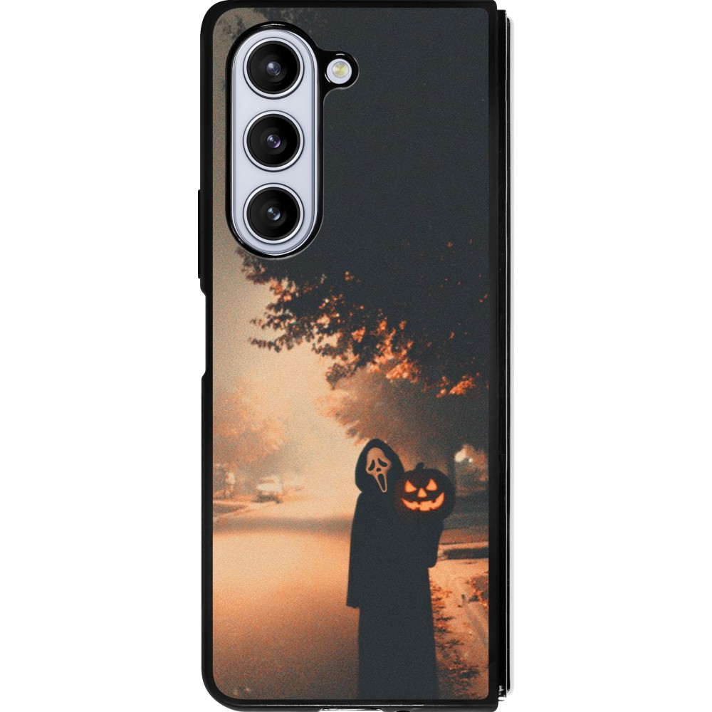 Samsung Galaxy Z Fold5 Case Hülle - Silikon schwarz Halloween 2025 Scream