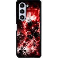 Coque Samsung Galaxy Z Fold5 - Silicone rigide noir Hockey World Championship Player