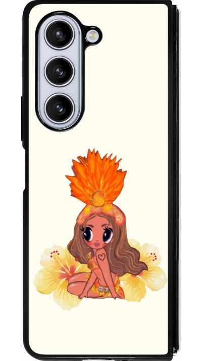 Coque Samsung Galaxy Z Fold5 - Silicone rigide noir Karol G Tropicoqueta