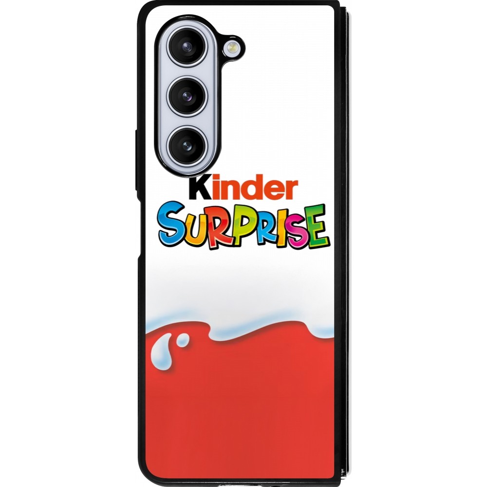 Coque Samsung Galaxy Z Fold5 - Silicone rigide noir Kinder Surprise