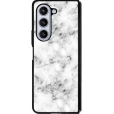 Coque Samsung Galaxy Z Fold5 - Silicone rigide noir Marble 01