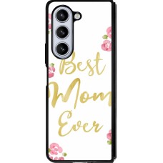 Coque Samsung Galaxy Z Fold5 - Silicone rigide noir Mom 2024 best Mom ever