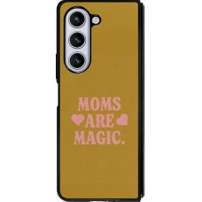 Coque Samsung Galaxy Z Fold5 - Silicone rigide noir Mom 2026 Are Magic