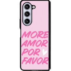 Coque Samsung Galaxy Z Fold5 - Silicone rigide noir More amor porfavor