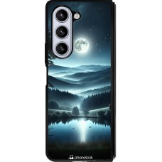 Coque Samsung Galaxy Z Fold5 - Silicone rigide noir Night Sky View