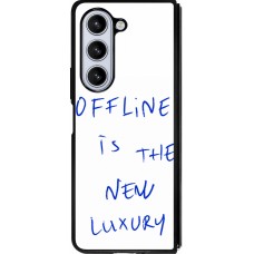 Coque Samsung Galaxy Z Fold5 - Silicone rigide noir Offline is the new luxury