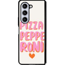 Coque Samsung Galaxy Z Fold5 - Silicone rigide noir Pizza pepperoni 2026