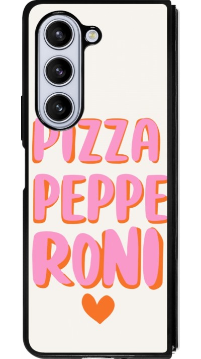 Samsung Galaxy Z Fold5 Case Hülle - Silikon schwarz Pizza pepperoni 2026