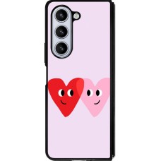Coque Samsung Galaxy Z Fold5 - Silicone rigide noir Saint Valentines Day 26 Heart