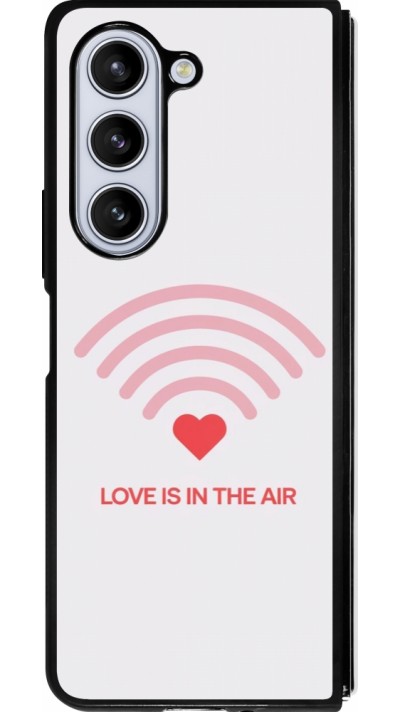 Coque Samsung Galaxy Z Fold5 - Silicone rigide noir Saint Valentines Day 26 Love is in the air