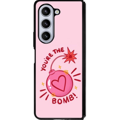 Samsung Galaxy Z Fold5 Case Hülle - Silikon schwarz Saint Valentines Day 26 You are the bomb