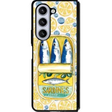 Coque Samsung Galaxy Z Fold5 - Silicone rigide noir Sardines in oil 2026