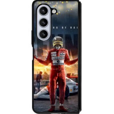 Coque Samsung Galaxy Z Fold5 - Silicone rigide noir Senna The King of Rain