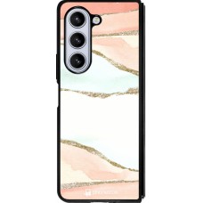 Samsung Galaxy Z Fold5 Case Hülle - Silikon schwarz Shimmering Orange