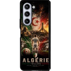 Coque Samsung Galaxy Z Fold5 - Silicone rigide noir Football Algérie splash 2026