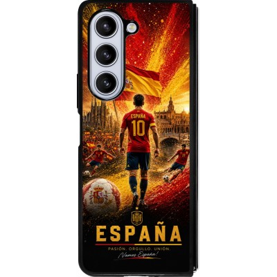 Samsung Galaxy Z Fold5 Case Hülle - Silikon schwarz Fussball Espanien splash 2026