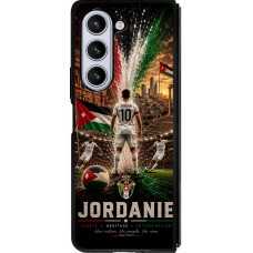 Coque Samsung Galaxy Z Fold5 - Silicone rigide noir Football Jordanie splash 2026