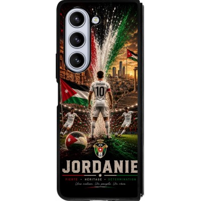 Samsung Galaxy Z Fold5 Case Hülle - Silikon schwarz Fussball Jordanien splash 2026