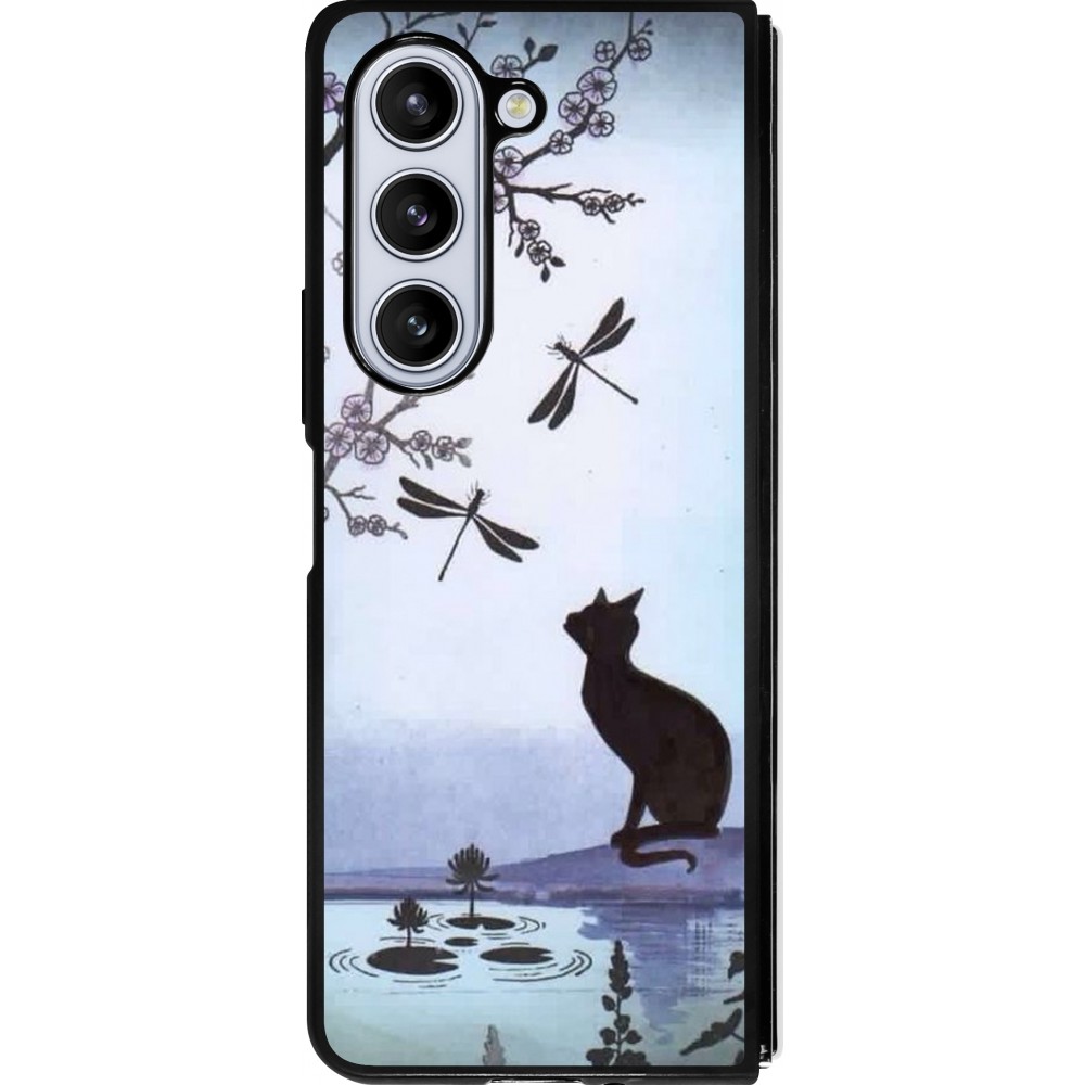 Coque Samsung Galaxy Z Fold5 - Silicone rigide noir Spring 19 12