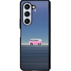 Samsung Galaxy Z Fold5 Case Hülle - Silikon schwarz Spring 23 pink bus