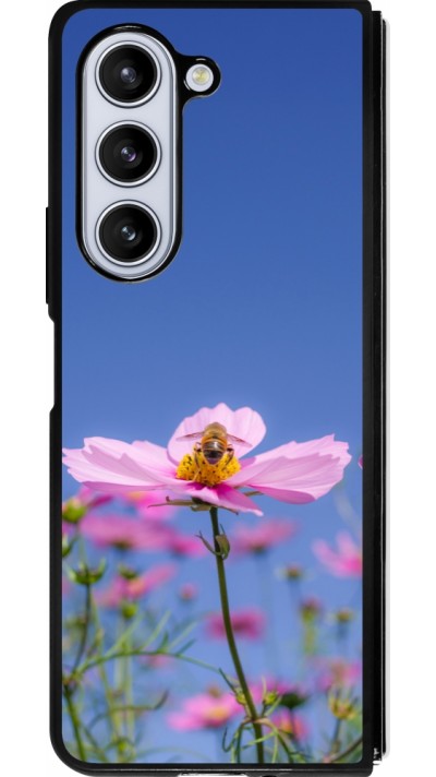 Coque Samsung Galaxy Z Fold5 - Silicone rigide noir Bee on a flower 2026