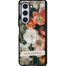 Coque Samsung Galaxy Z Fold5 - Silicone rigide noir Full Bloom 2026