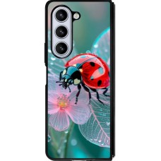 Coque Samsung Galaxy Z Fold5 - Silicone rigide noir Ladybird in bloom 2026