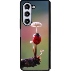 Coque Samsung Galaxy Z Fold5 - Silicone rigide noir Ladybird on a mushroom 2026
