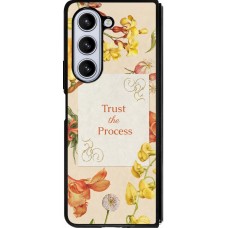 Coque Samsung Galaxy Z Fold5 - Silicone rigide noir Trust the process 2026