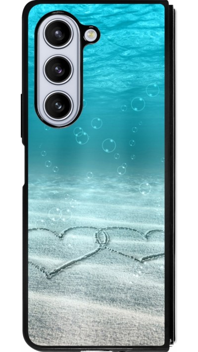 Coque Samsung Galaxy Z Fold5 - Silicone rigide noir Summer 18 19