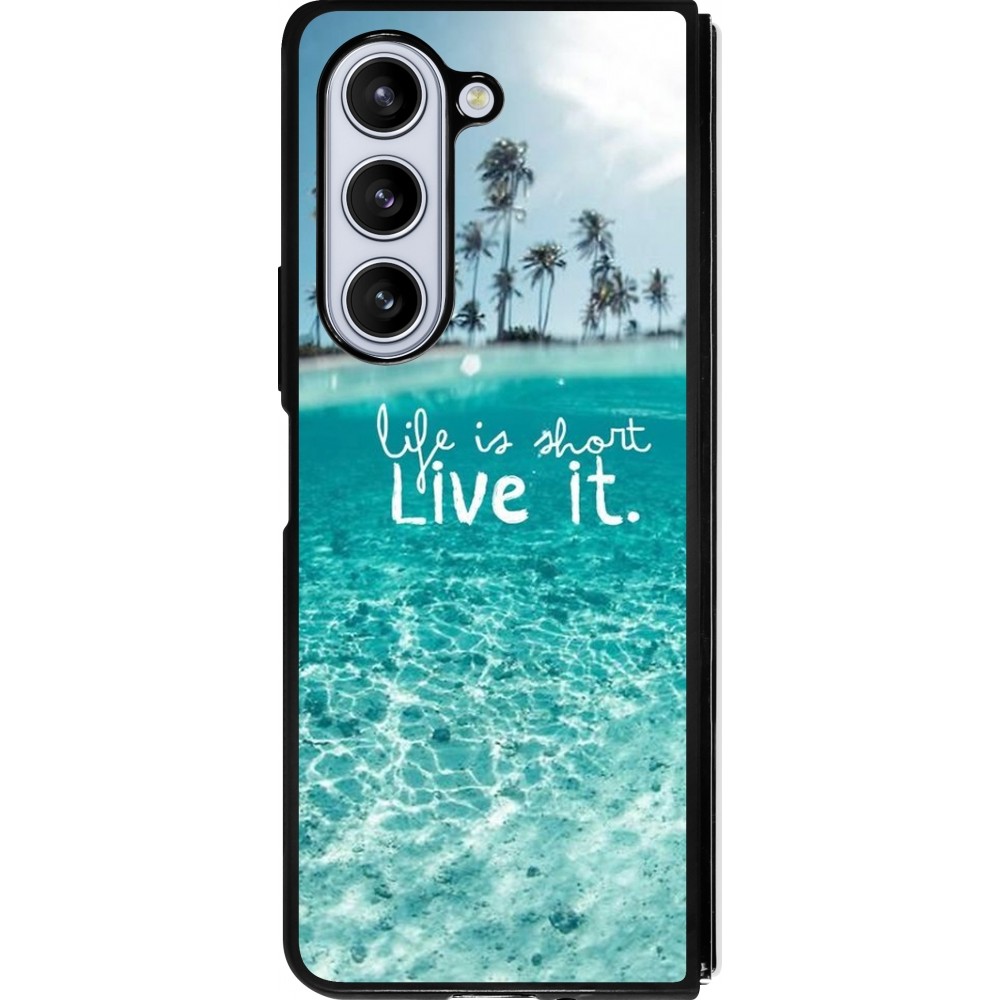 Samsung Galaxy Z Fold5 Case Hülle - Silikon schwarz Summer 18 24