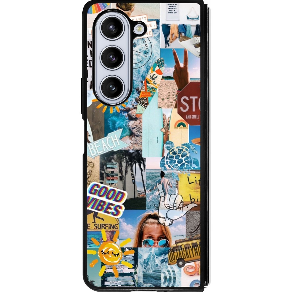 Coque Samsung Galaxy Z Fold5 - Silicone rigide noir Summer 2021 15