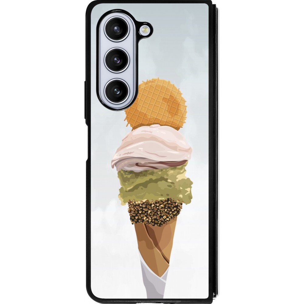 Samsung Galaxy Z Fold5 Case Hülle - Silikon schwarz Summer 2025 Cornet