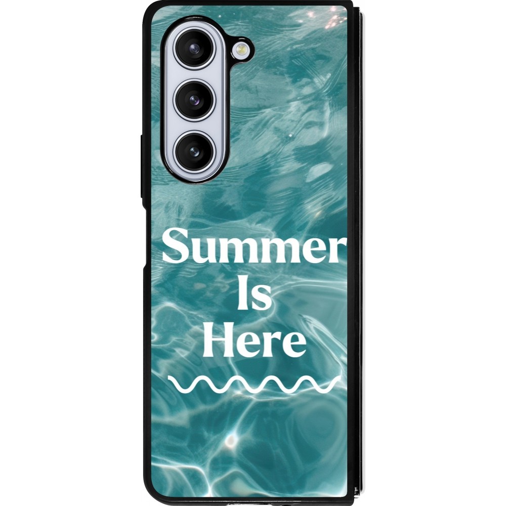 Coque Samsung Galaxy Z Fold5 - Silicone rigide noir Summer 2025 Summer is here