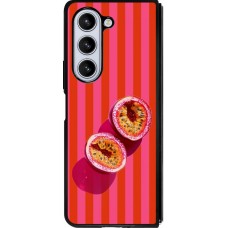 Coque Samsung Galaxy Z Fold5 - Silicone rigide noir Passion fruit Summer 2026