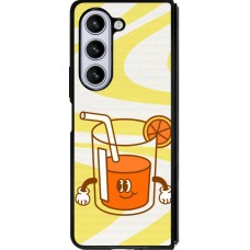 Coque Samsung Galaxy Z Fold5 - Silicone rigide noir Summer drink 2026