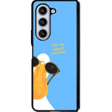Coque Samsung Galaxy Z Fold5 - Silicone rigide noir Tell me about yourself Summer 2026