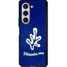 Coque Samsung Galaxy Z Fold5 - Silicone rigide noir Vitamin sea Summer 2026